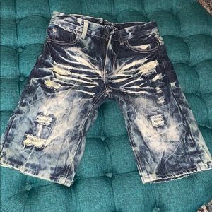 Denim Distressed shorts